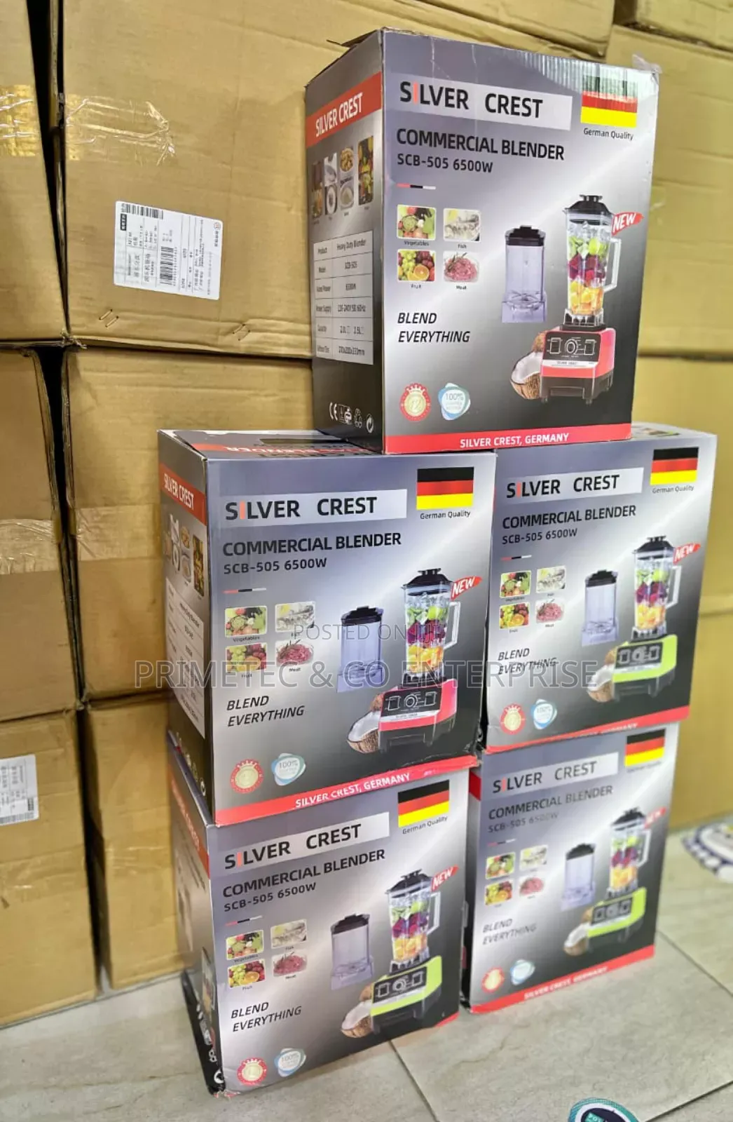 6500 Watts Silver Crest Commercial Blender