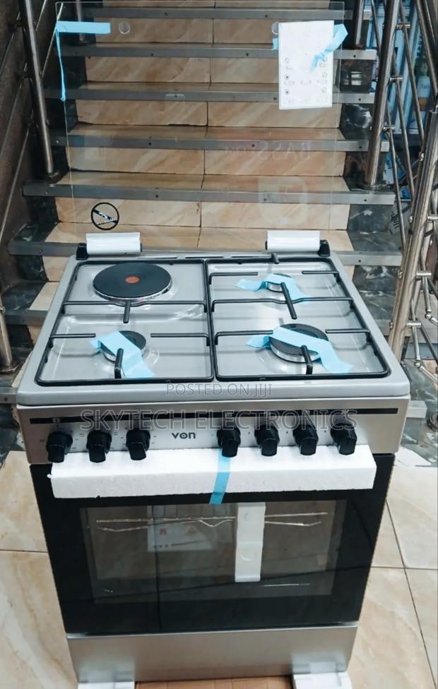 Von Vcf653141nsy Freestanding Cooker – 3 Gas + 1 Electric Burners