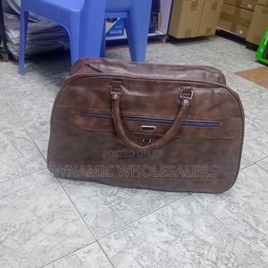 Leather Travel Duffle Bag - thumbnail 2