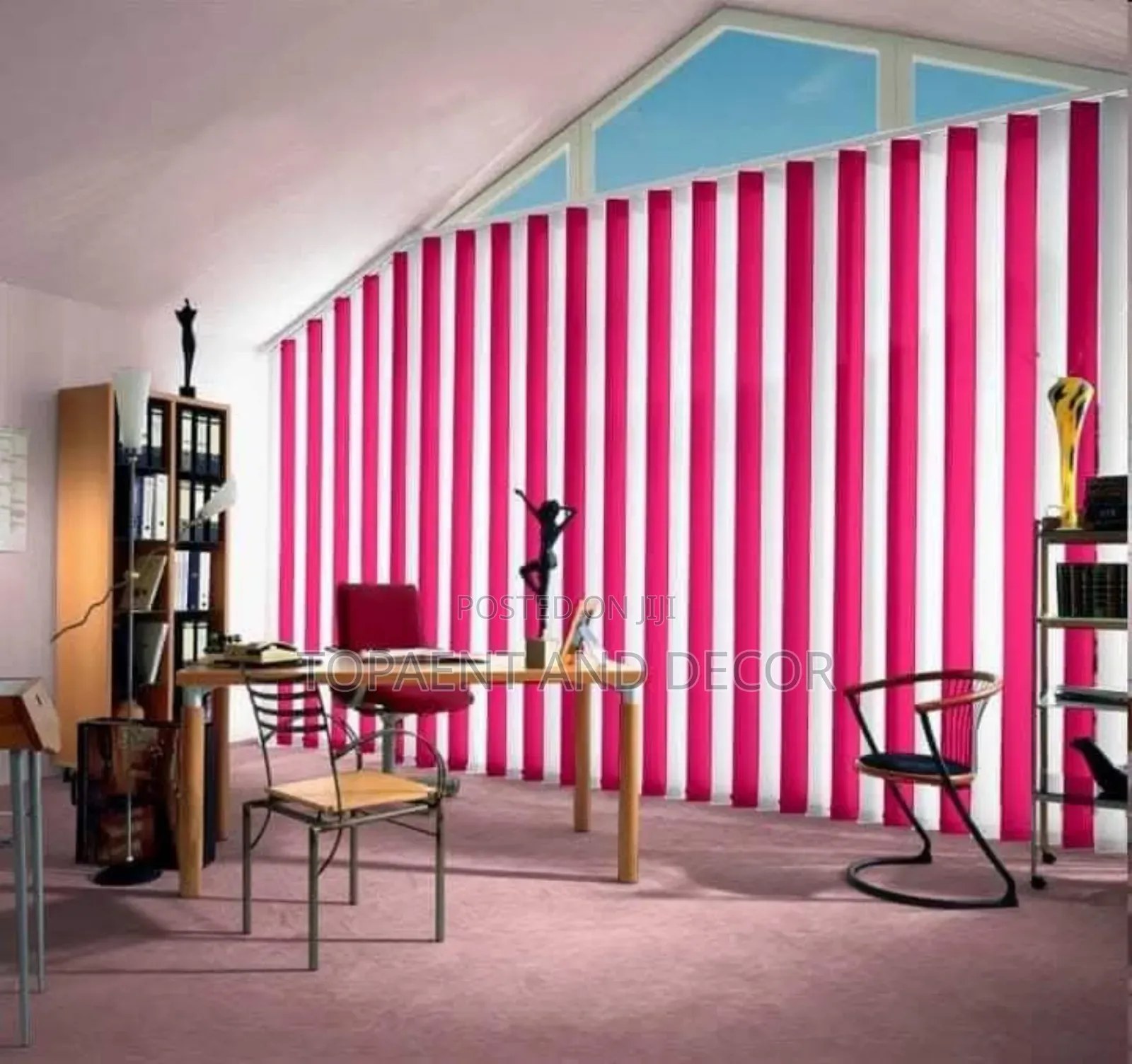 Big Window Size With Elegant Vertical Window Blinds