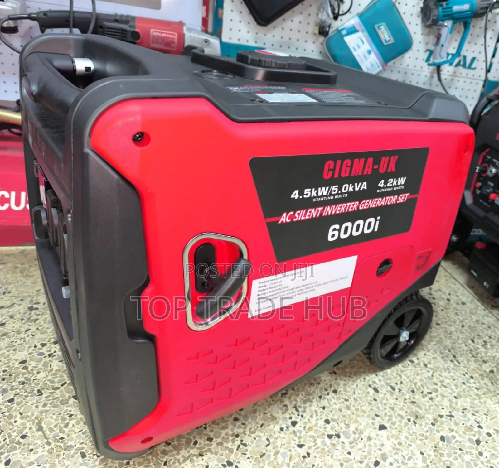 Cigma-uk Km6000i Gasoline Inverter Silent Generator 6kva