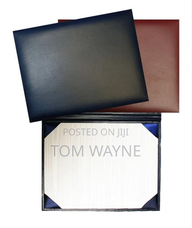 Executive Leather Certificate Folder - thumbnail 3