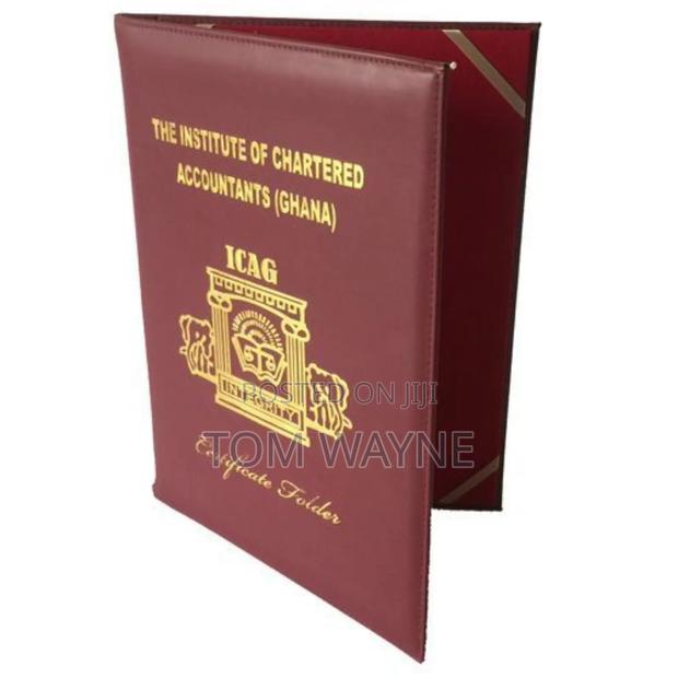 Leather Certificate Folders, A4 Size - thumbnail 2