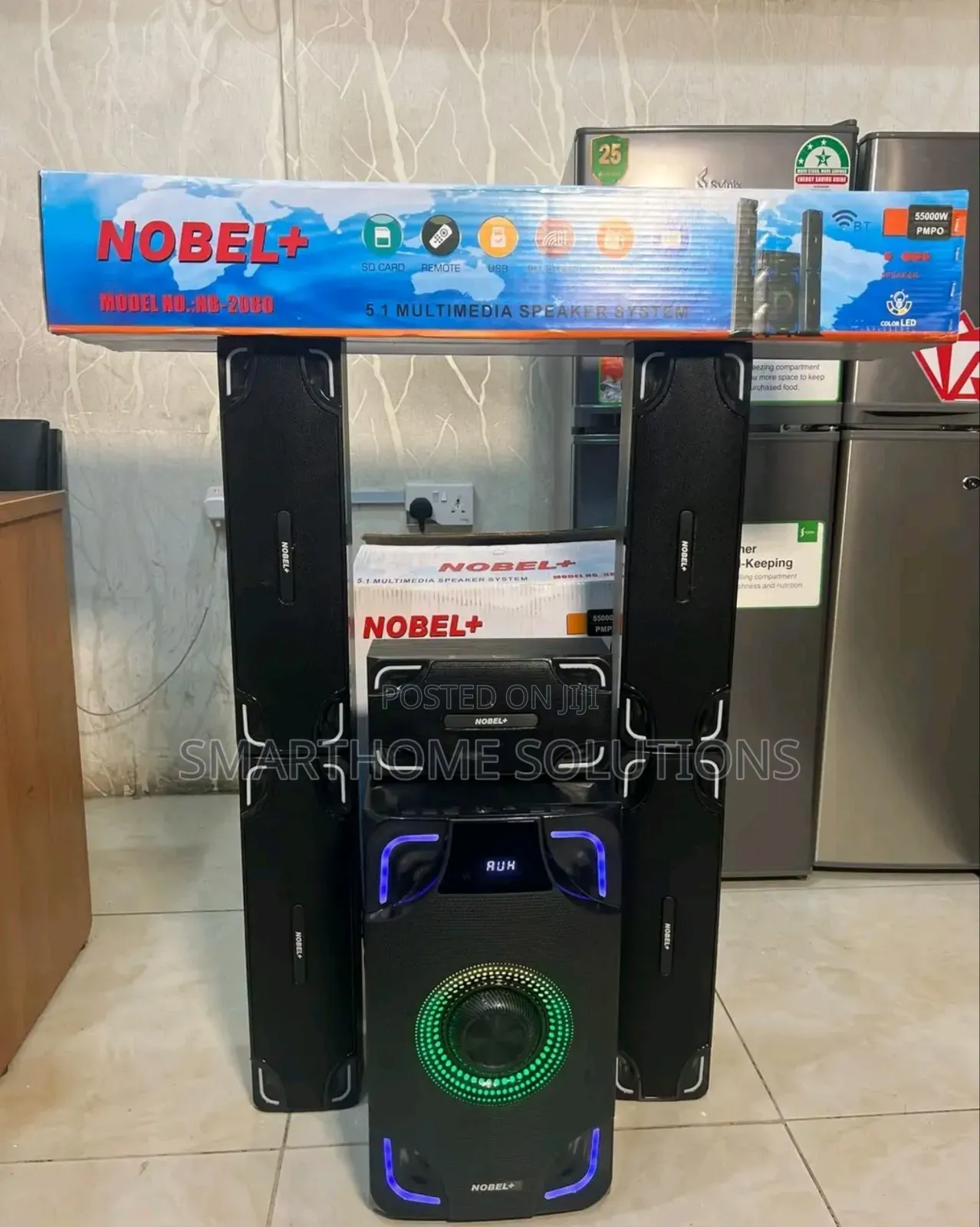 Nobel 2080 Subwoofer Fm Radio,Bt,Aux Port And Usb