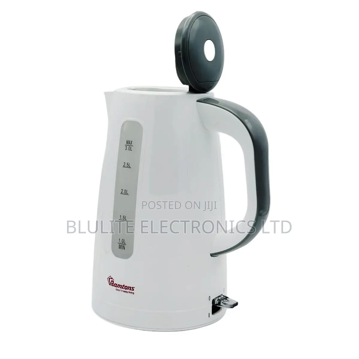 Ramtons Cordless Electric Kettle 3 Litres White- Rm/567