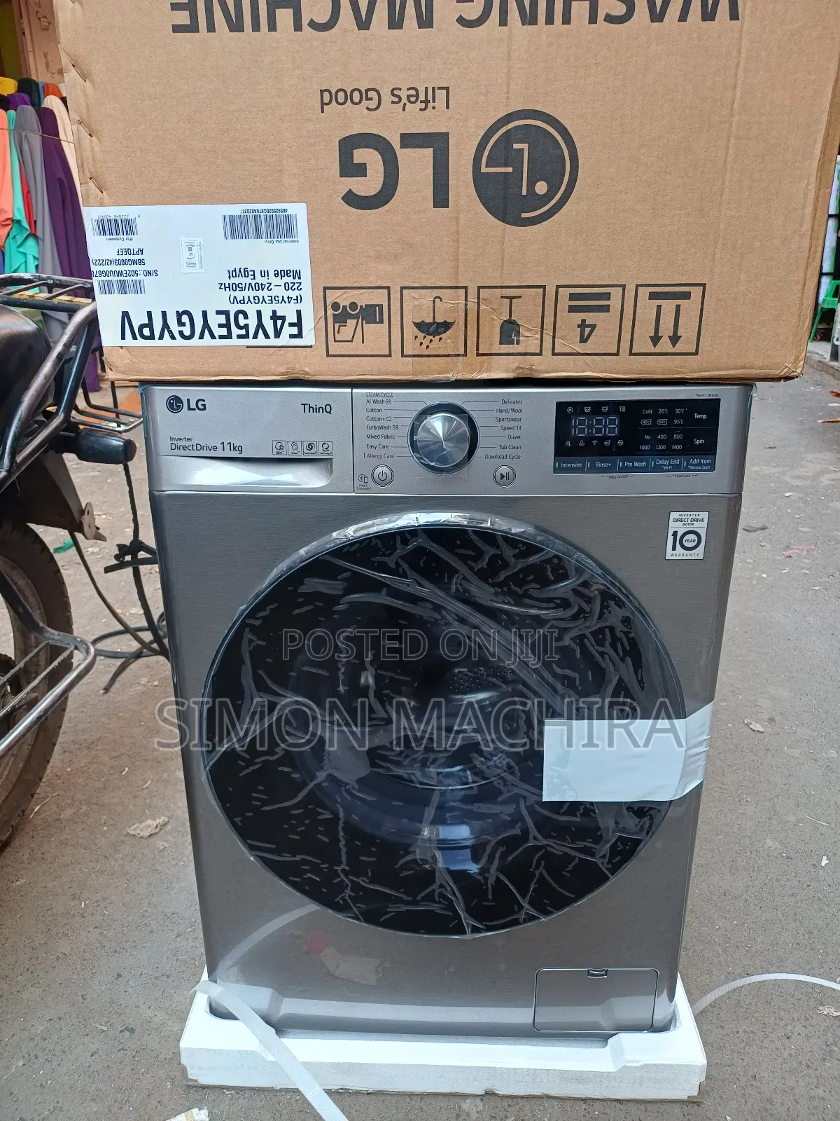11kg Lg Front Load Washing Machine - Wash and Spin