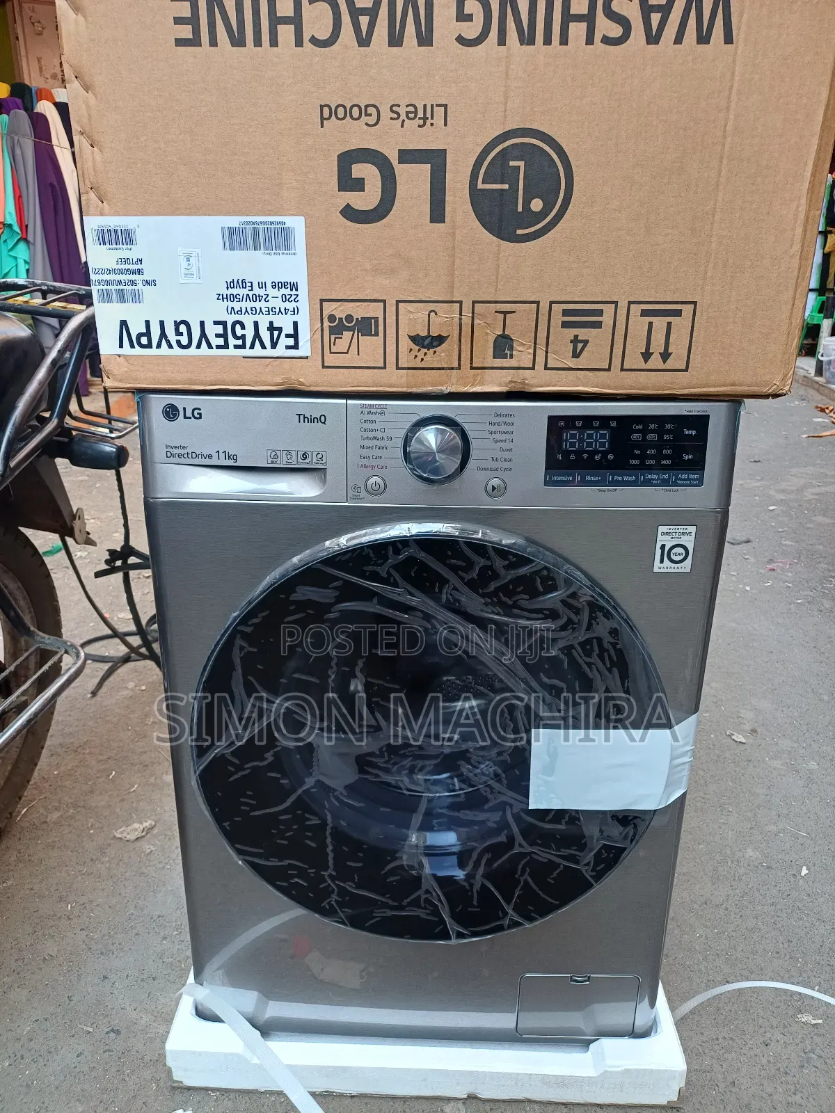 11kg Lg Front Load Washing Machine - Wash and Spin