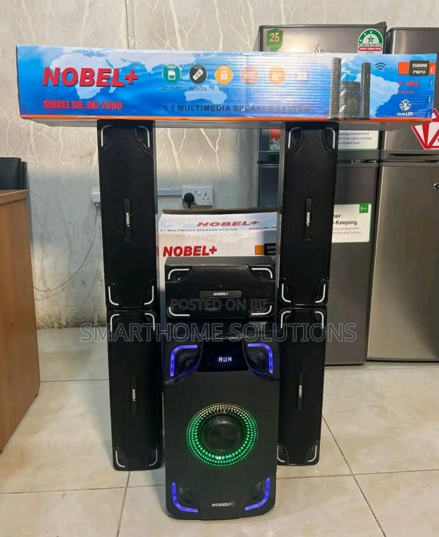 Nobel Tall Boy Speakers-bt Hometheare-55000w Pmpo- Nb 2080