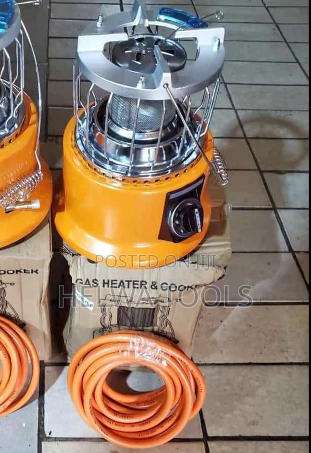 Gas Brooder Heater and Gas Pipe - main view