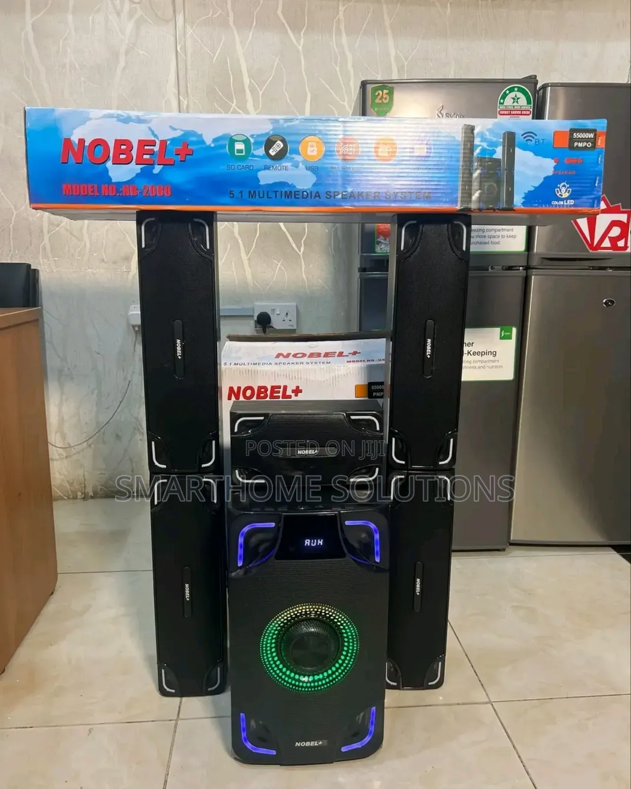 Nobel+ 5.1 Multimedia Speaker/Sound System, Model Nb-2080.