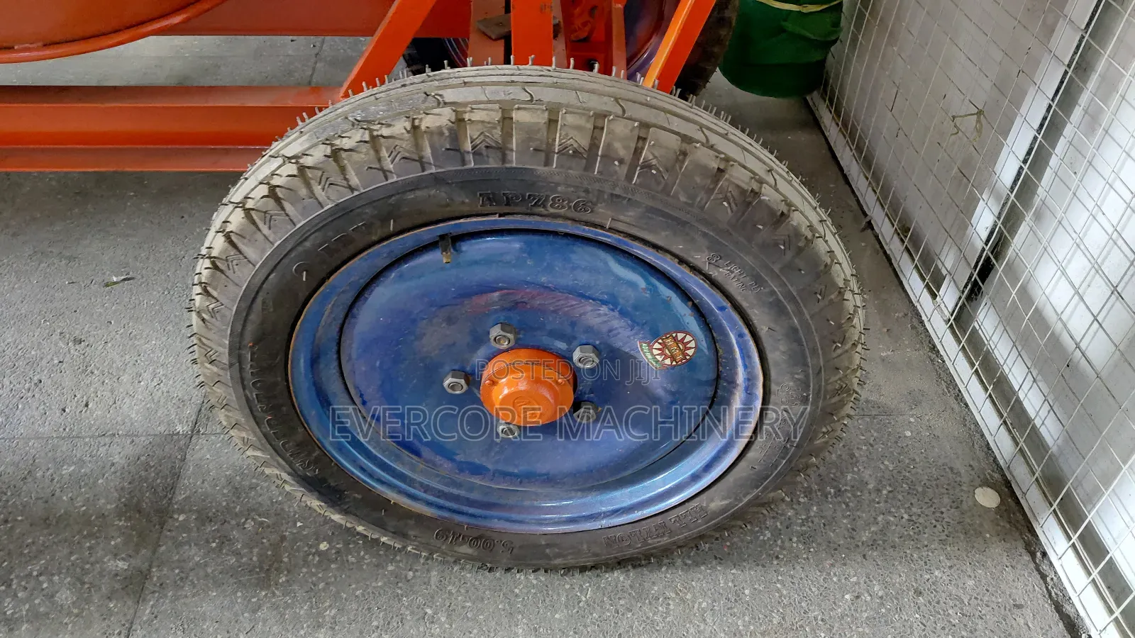 Titan Commercial Diesel Concrete Mixer 500litres Capacity 8hp Engine.