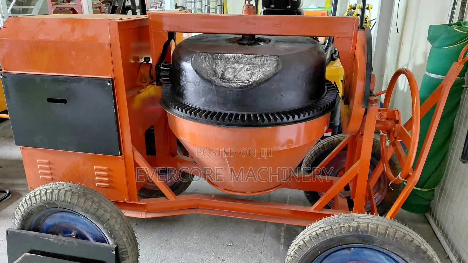 Titan Commercial Diesel Concrete Mixer 500litres Capacity 8hp Engine.