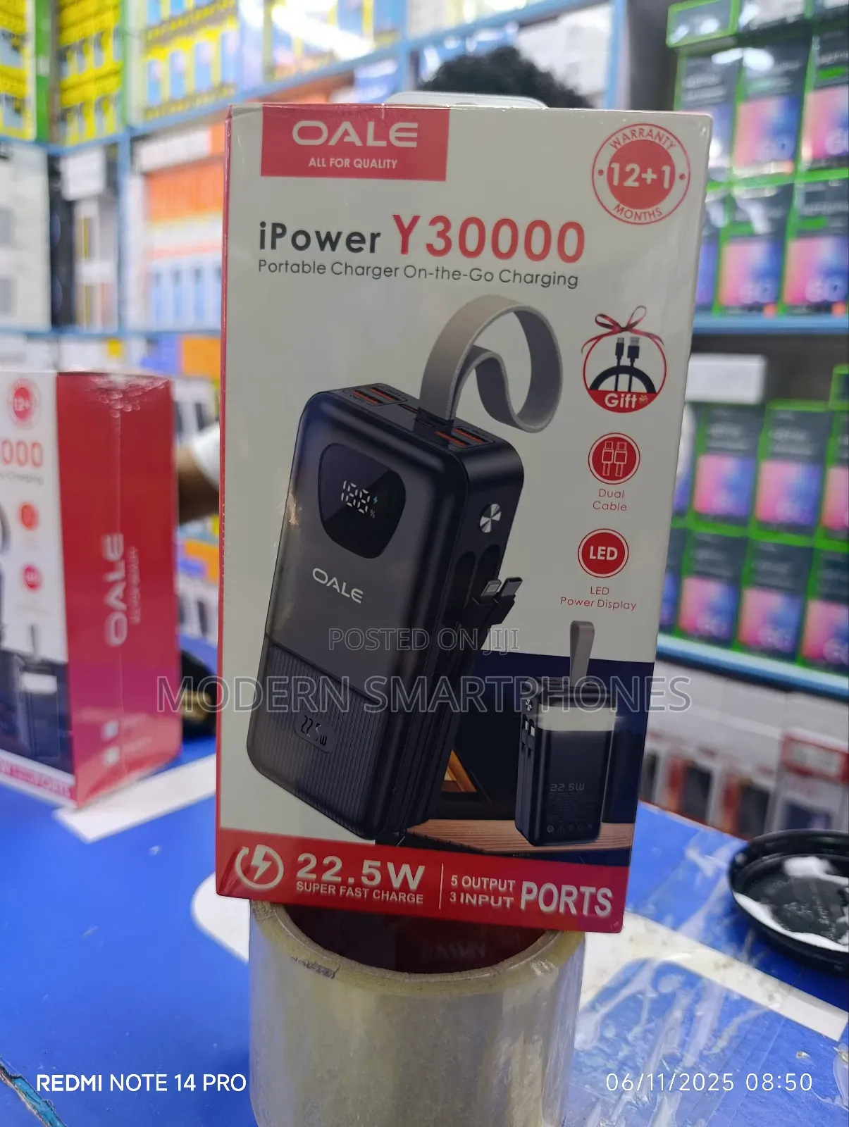 30000mah Powerbank Oale Ipower Y30000 22.5w Fast Charging Power Bank
