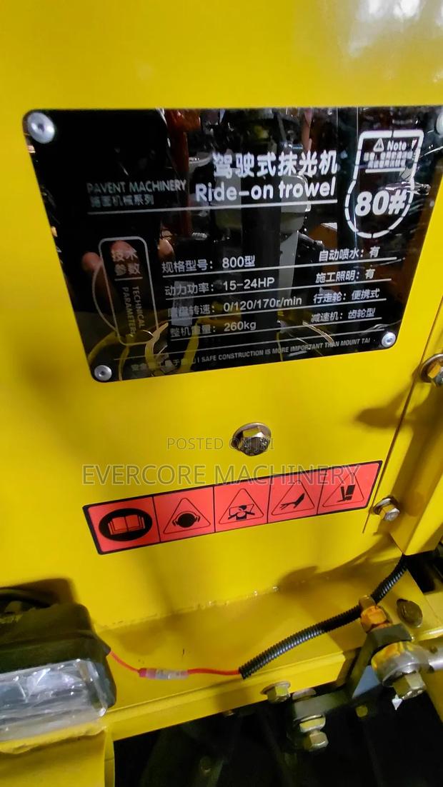 Ride-on/Sit on Power Float Machine With Petrol Engine. - thumbnail 4