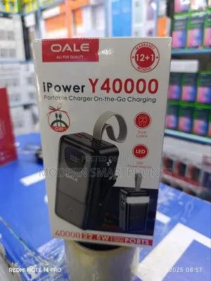 Oale 40000mah Portable Powerbank 22.5w Fast Charging Power Bank
