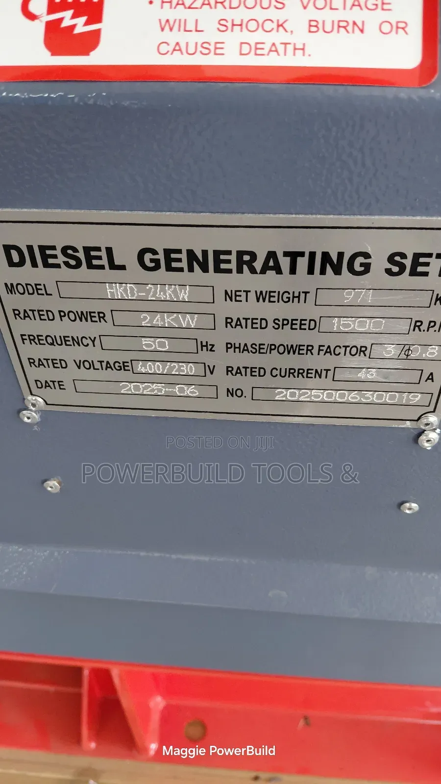 Hkd24kw/30kva Hisaki Silent Diesel Automatic Three Phase Generator