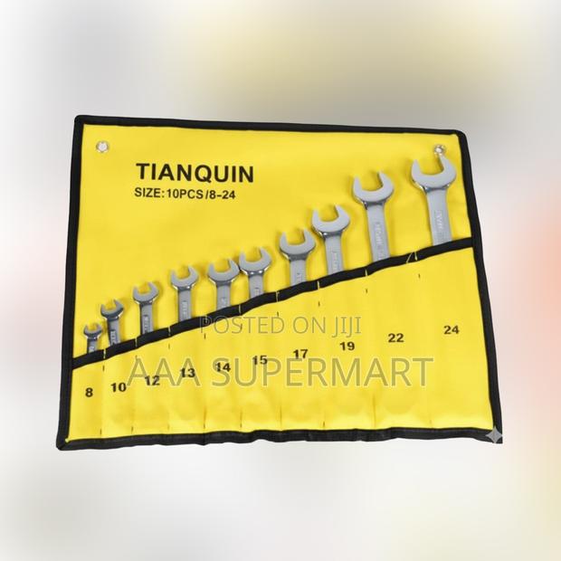 Tq73098 10 Pcs Combination Spanner Set - main view