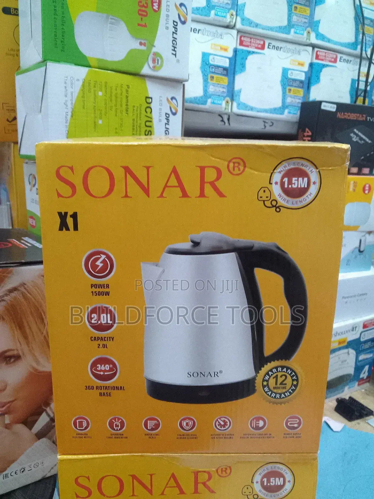 2.0 Litres Sonar Electric Kettle