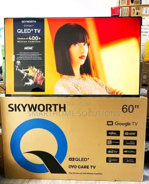 Skyworth 60" Inch Smart Tv Qled Google Tv Frameless Tv