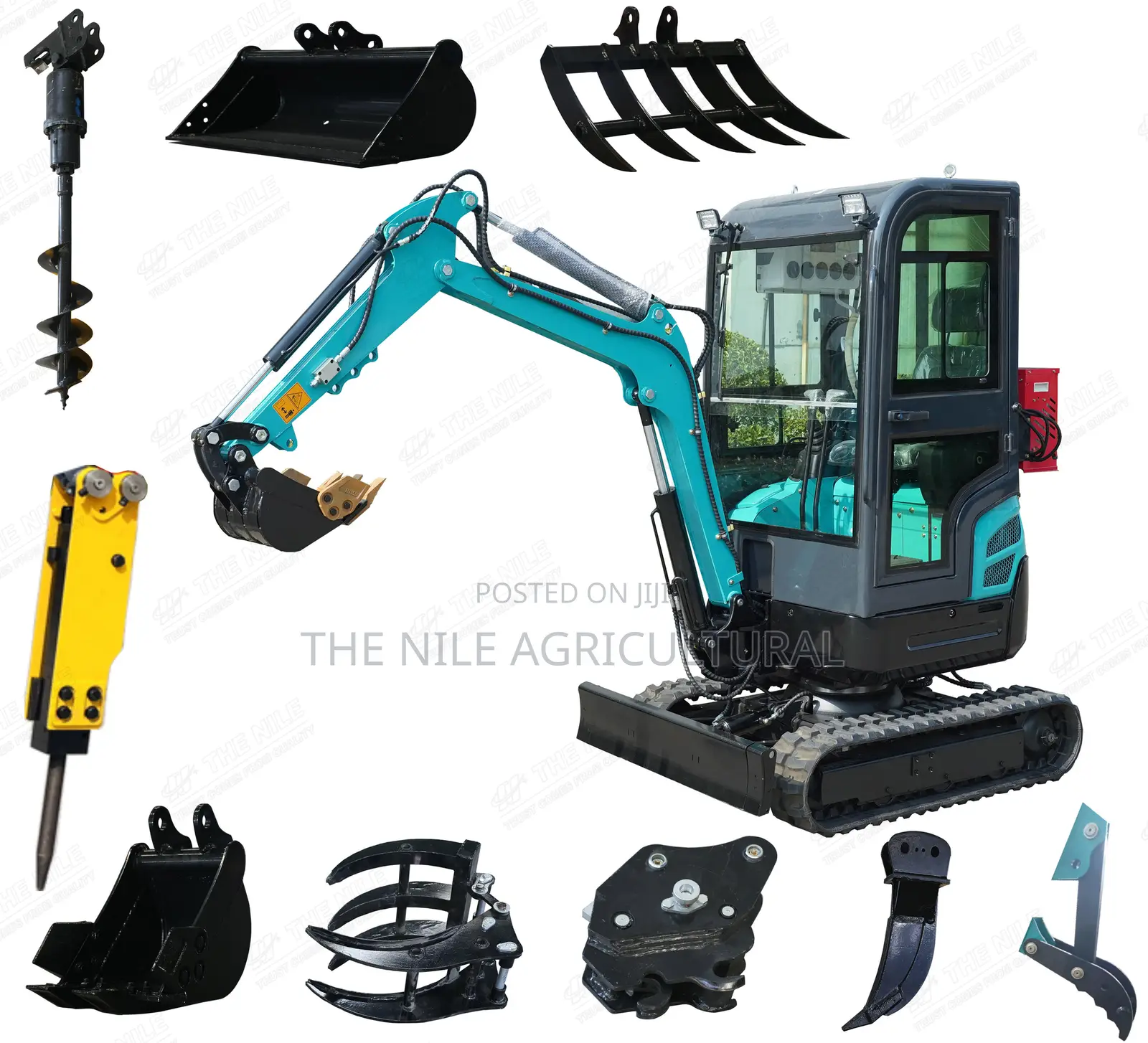3-Ton Mini Excavator With Boom and Cab, for Sale in Kenya.