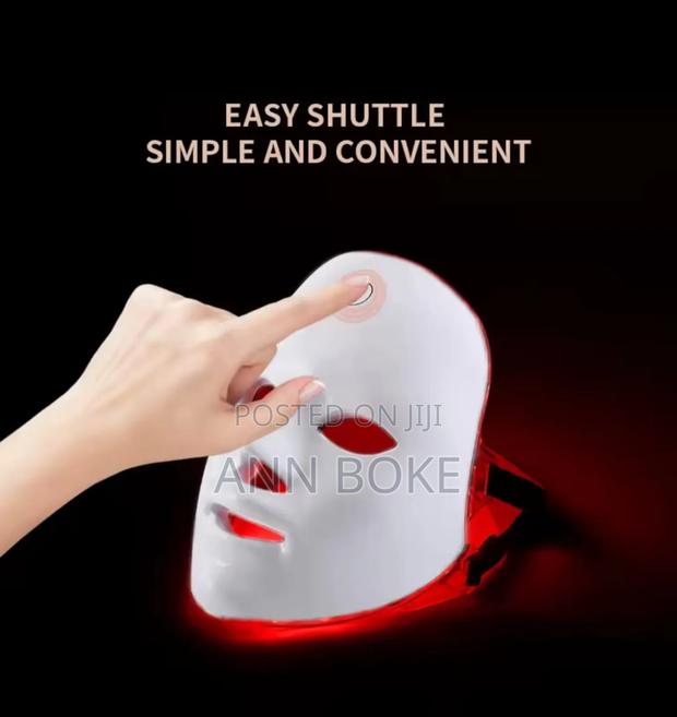 Wireless 7 Colors Light Led Facial Mask Red Light Therapy Photon Face - thumbnail 4