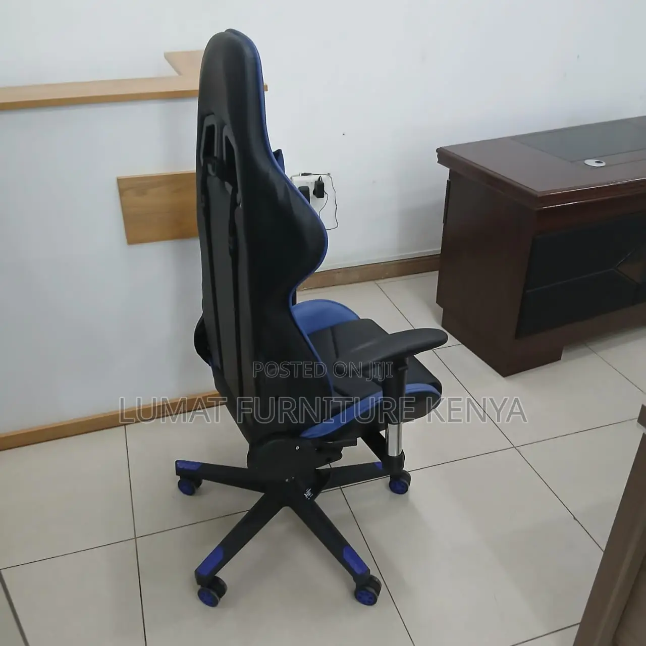 Blue Modern Gaming Chair