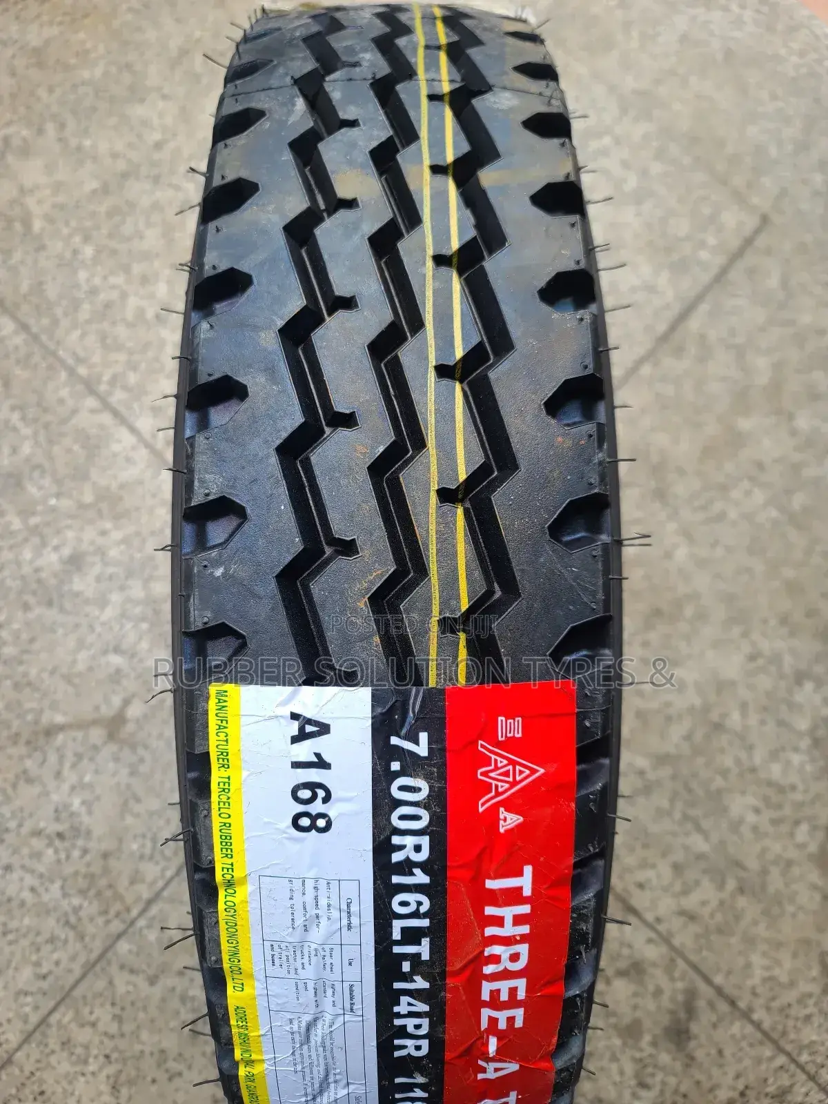 7.00r16 Three-a Tyres L/T 14pr