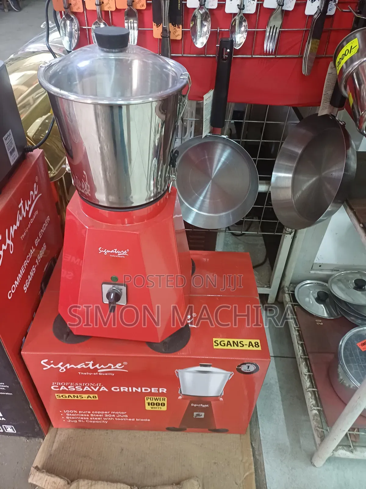1000w Heavy Duty Signature Cassava Grinder Machine
