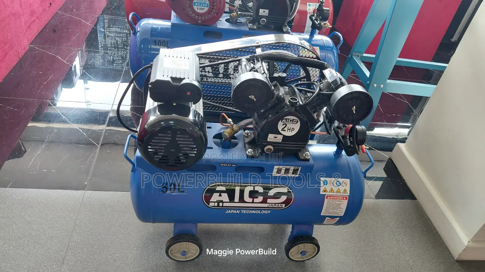 Aico Japan Belt Driven 50l Electric Compressor