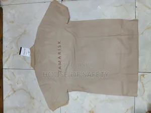 Polo T-Shirt Beige With Back and Front Branding