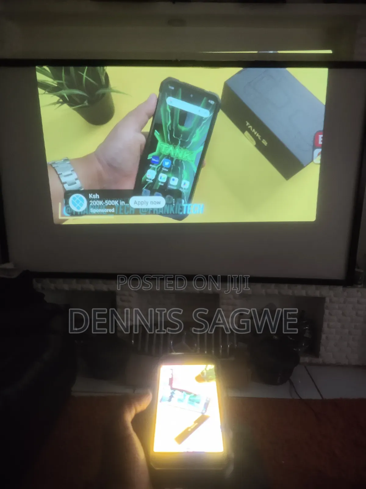 Tank 4 Pro Projector Phone