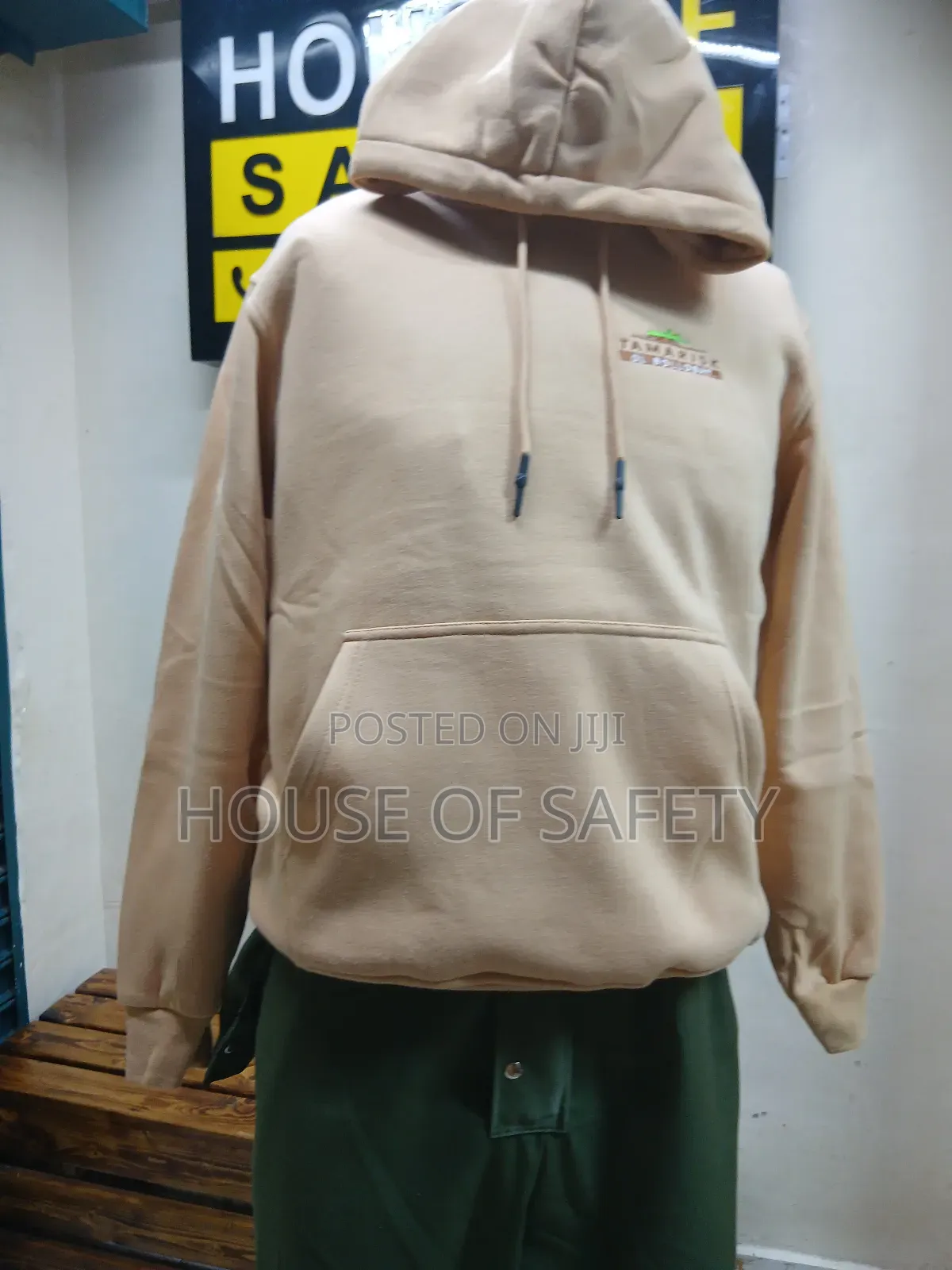 Beige Branded Hoodies