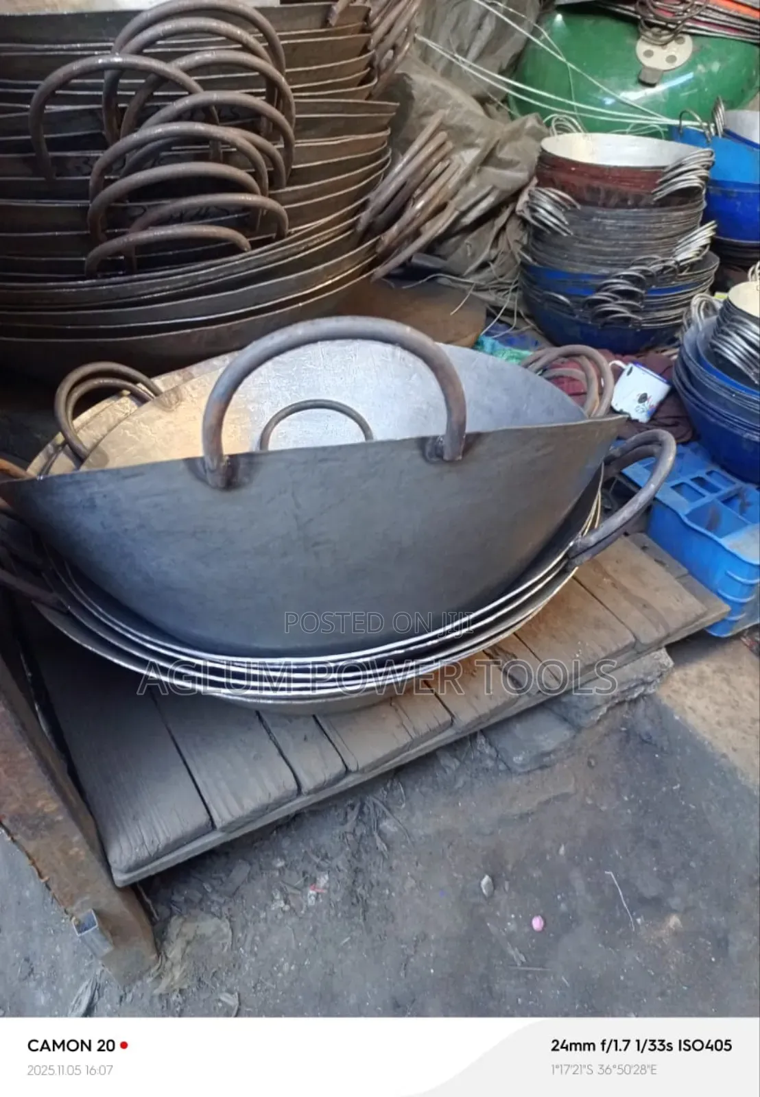Fish Pan Juakali Fabricated Size 16,20,22,26,30