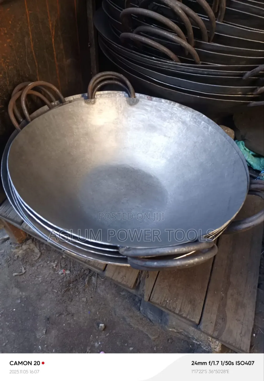 Fish Pan Juakali Fabricated Size 16,20,22,26,30