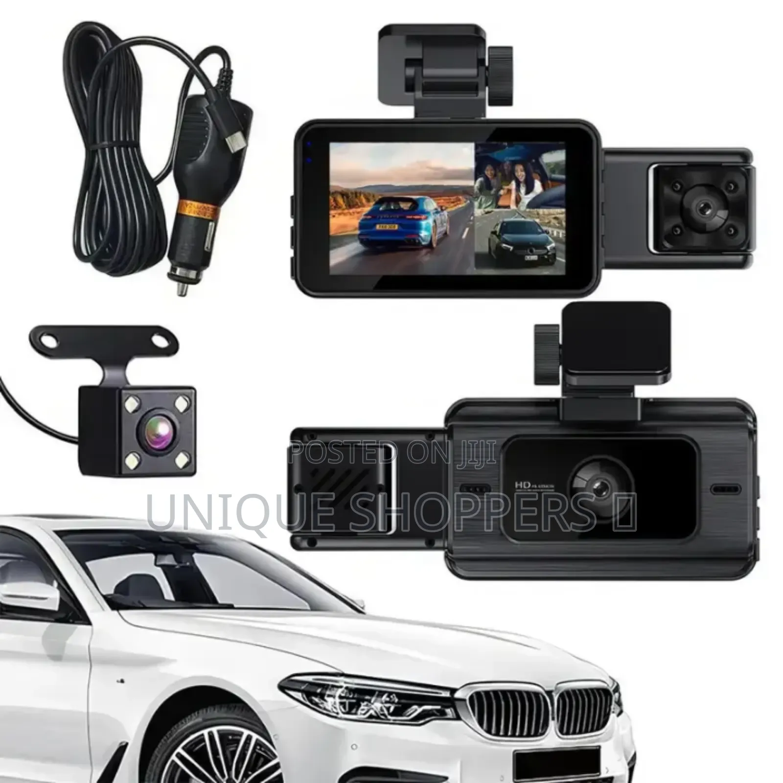 P83 4g (Uses Simcard) Dash Camera(With 2 Cameras)