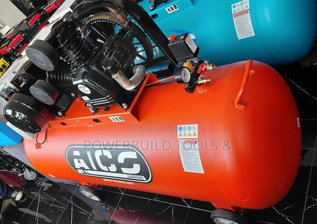 500l Aico Japan Electric Compressor 12.5bars Three Phase 10hp 3 Piston - thumbnail 2