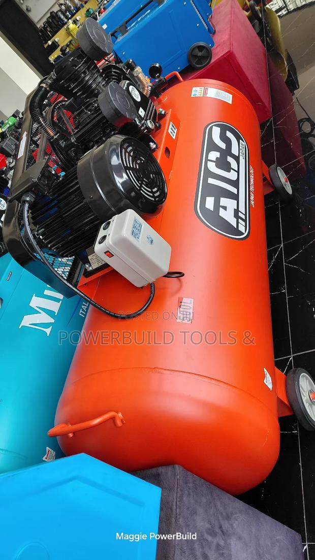 500l Aico Japan Electric Compressor 12.5bars Three Phase 10hp 3 Piston - thumbnail 4