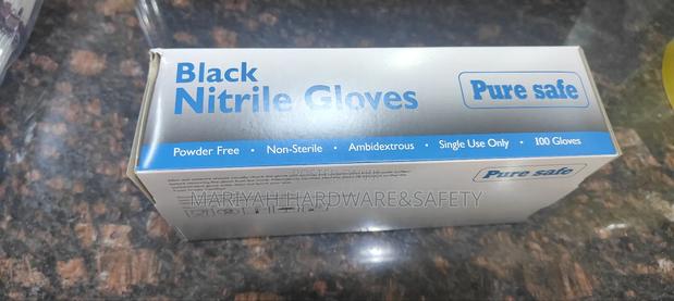 Gloves Black Nitrile Disposable - thumbnail 4