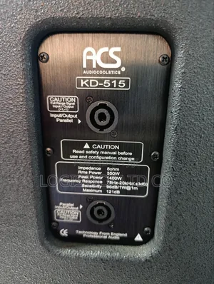 Acs Audio Kd-515 1400w 15inch Professional Midrange Speaker