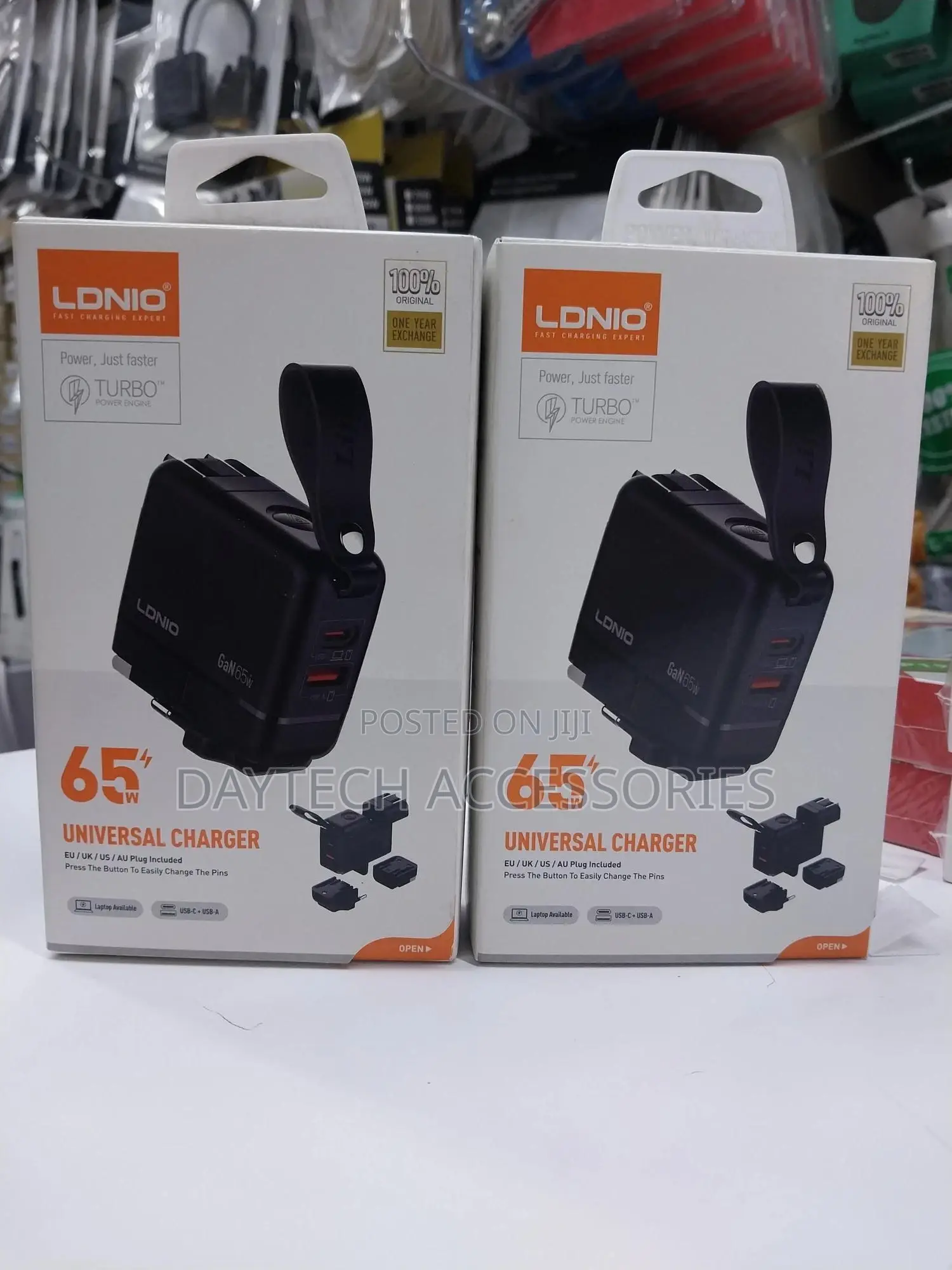 Ldnio 65w Gan Universal Charger Fast-Charging Travel Adapter.