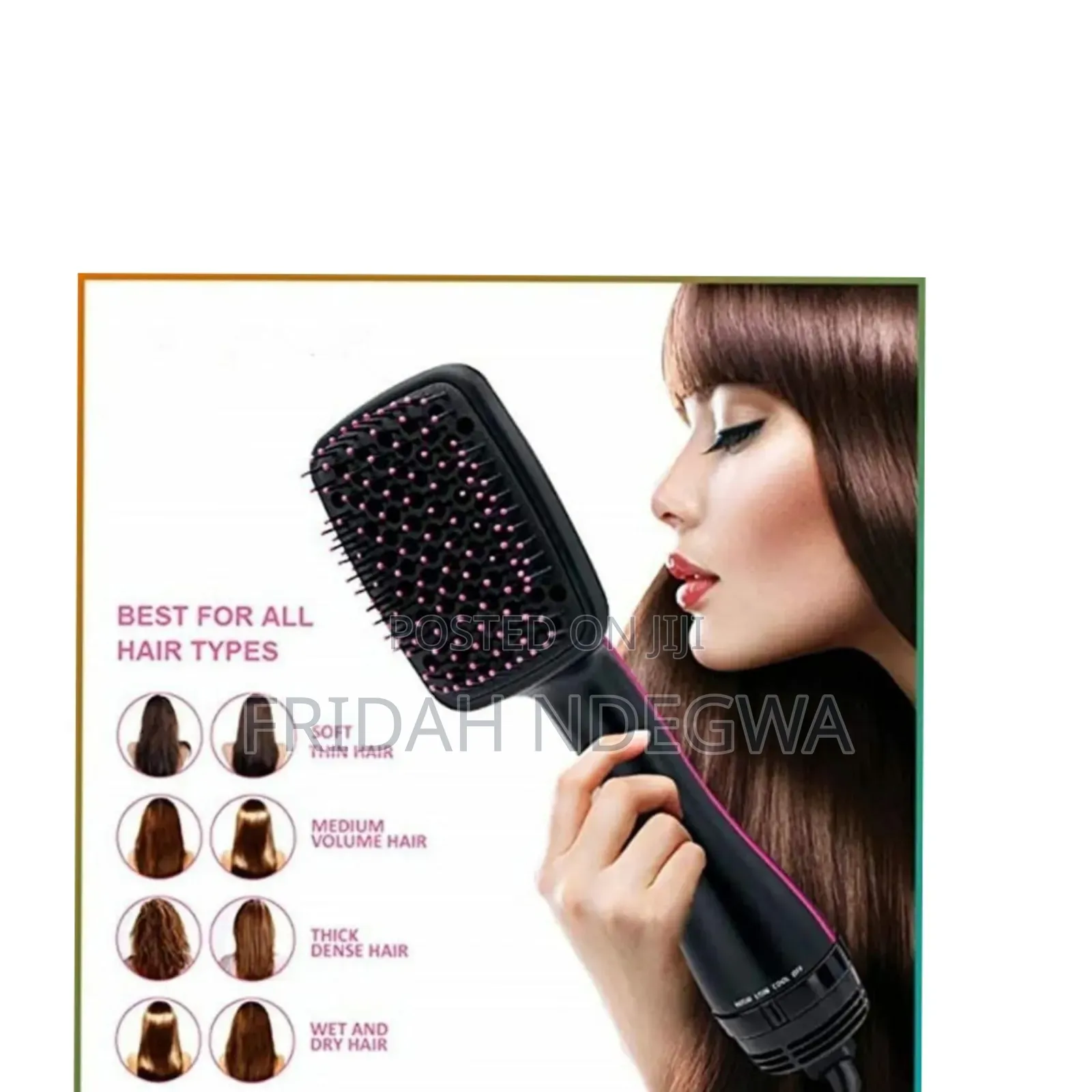 3-in-1 Hair Straightener Brush