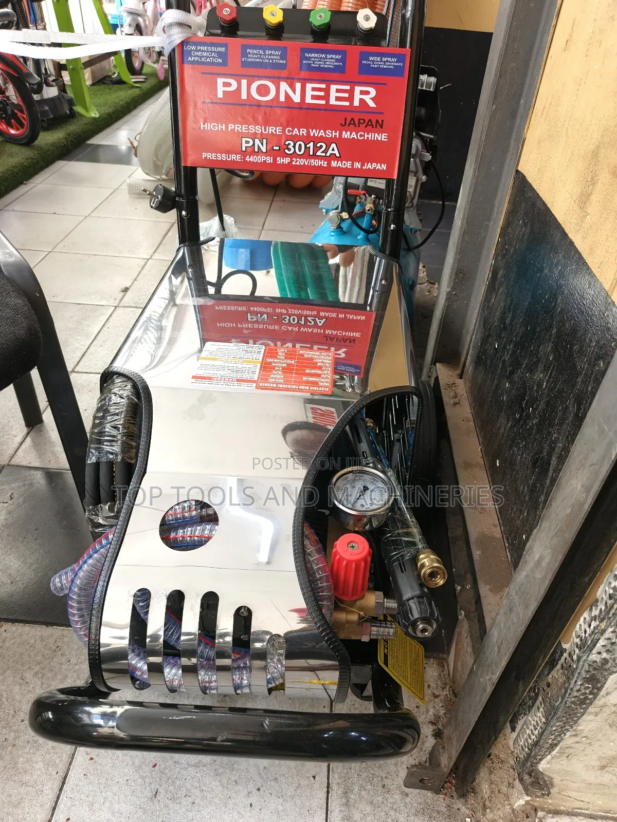 Pioneer 4400 Psi 5hp Electric High Pressure Car Wash Machine