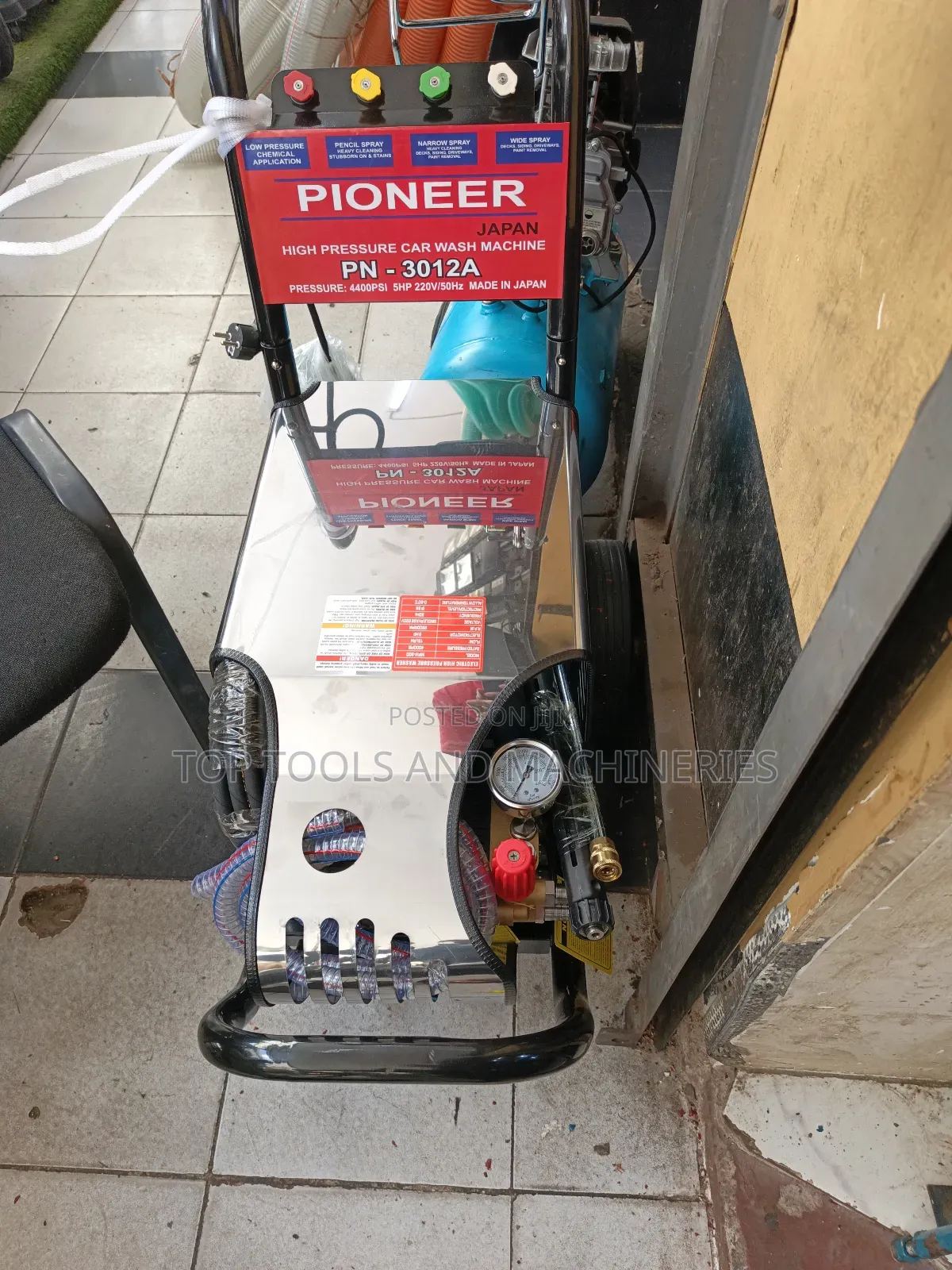 Pioneer 4400 Psi 5hp Electric High Pressure Car Wash Machine