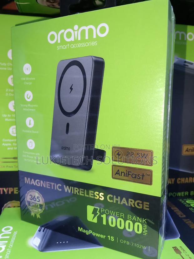 Portable Oraimo Wireless Charger 10000mah - thumbnail 2