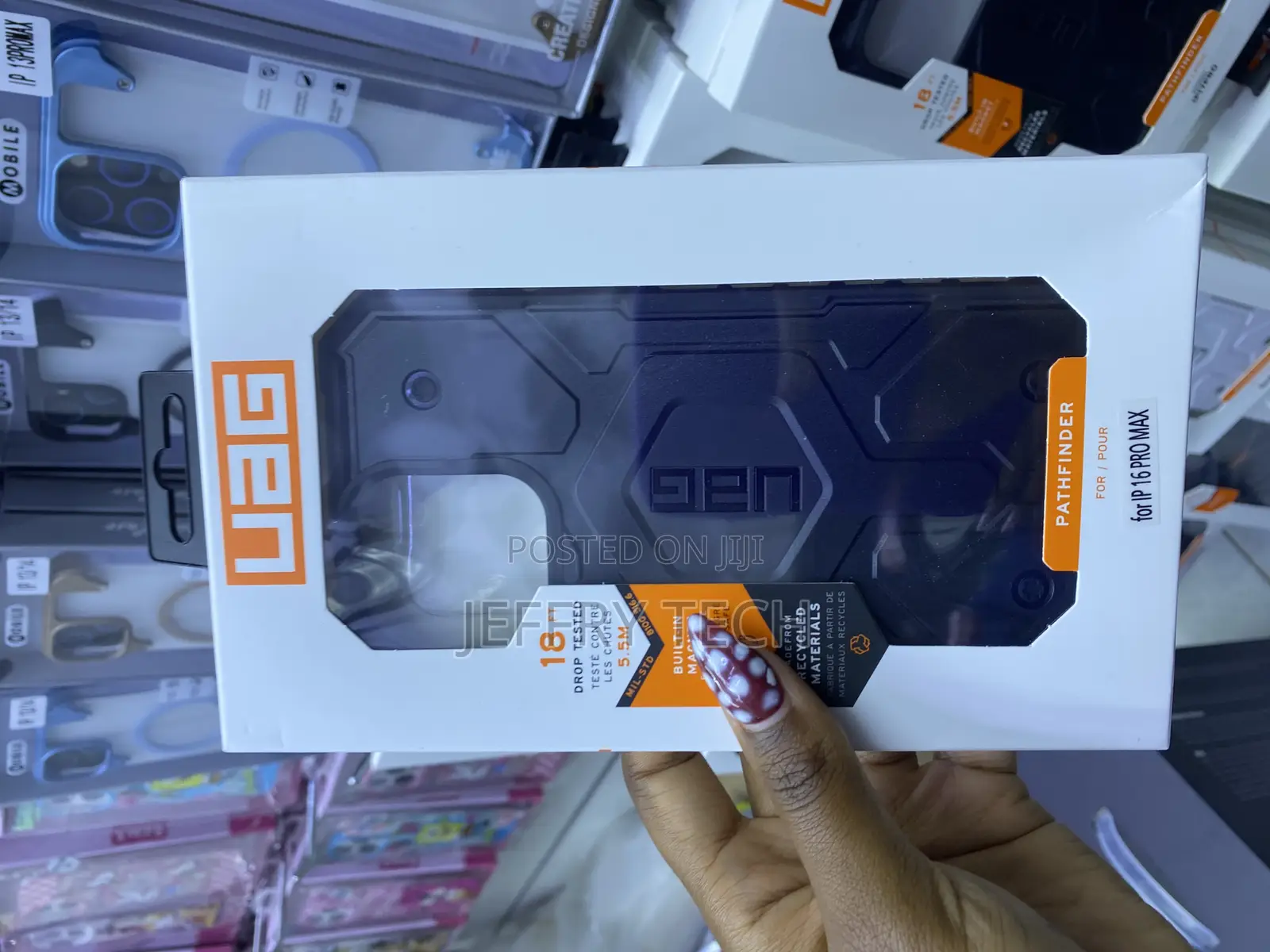 Remoge Uag iPhone 16 Pro Max Magsafe Pathfinder Case Black