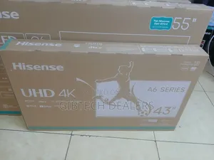 Hisense 43 Inch, A6 Series, 43a6hken, Frameless, Uhd Tv