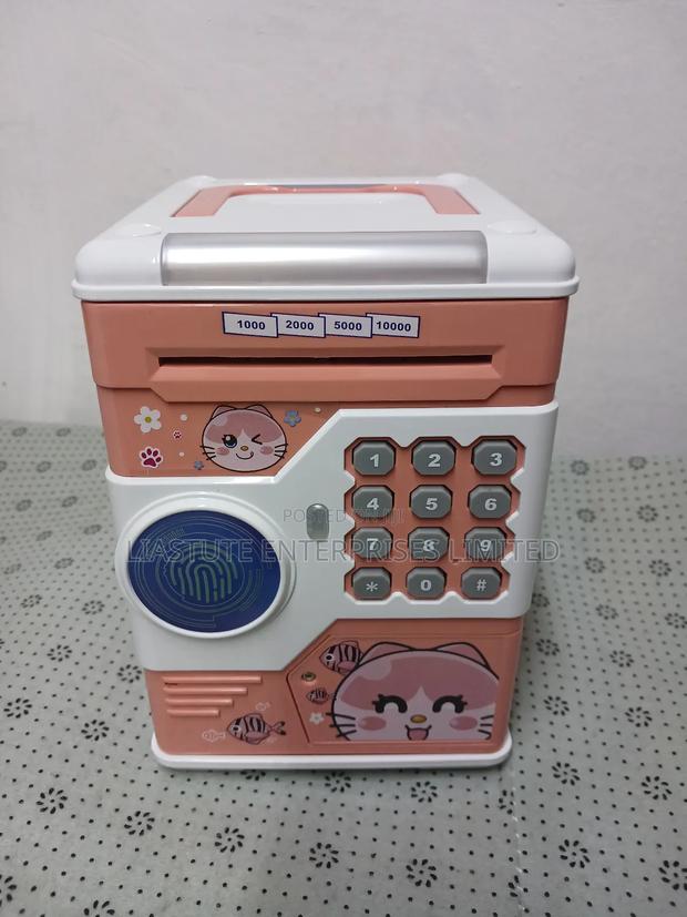 Electronic Piggy Bank With Password Lock – Cartoon Money Safe