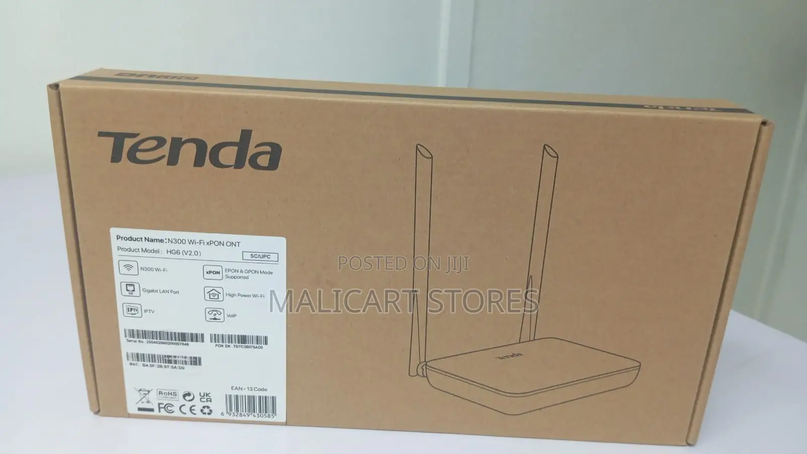 Tenda Hg3 N300 Wifi Xpon Ont Router