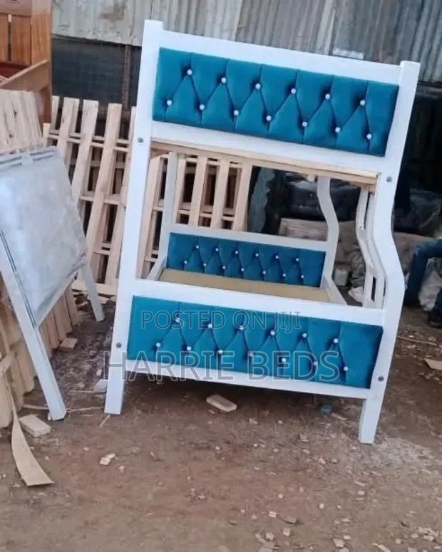 Hardwood Double Decker Tufted Headboard - main view