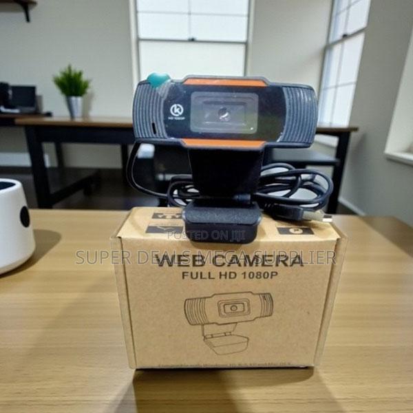 Plug and Play 1080p Hd Webcam With Clear Mic for Online Meetings